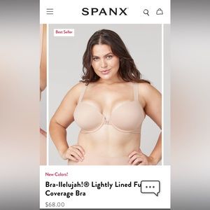 SPANX Bra-llelujah! Lightly Lined Full Coverage 38D Bra